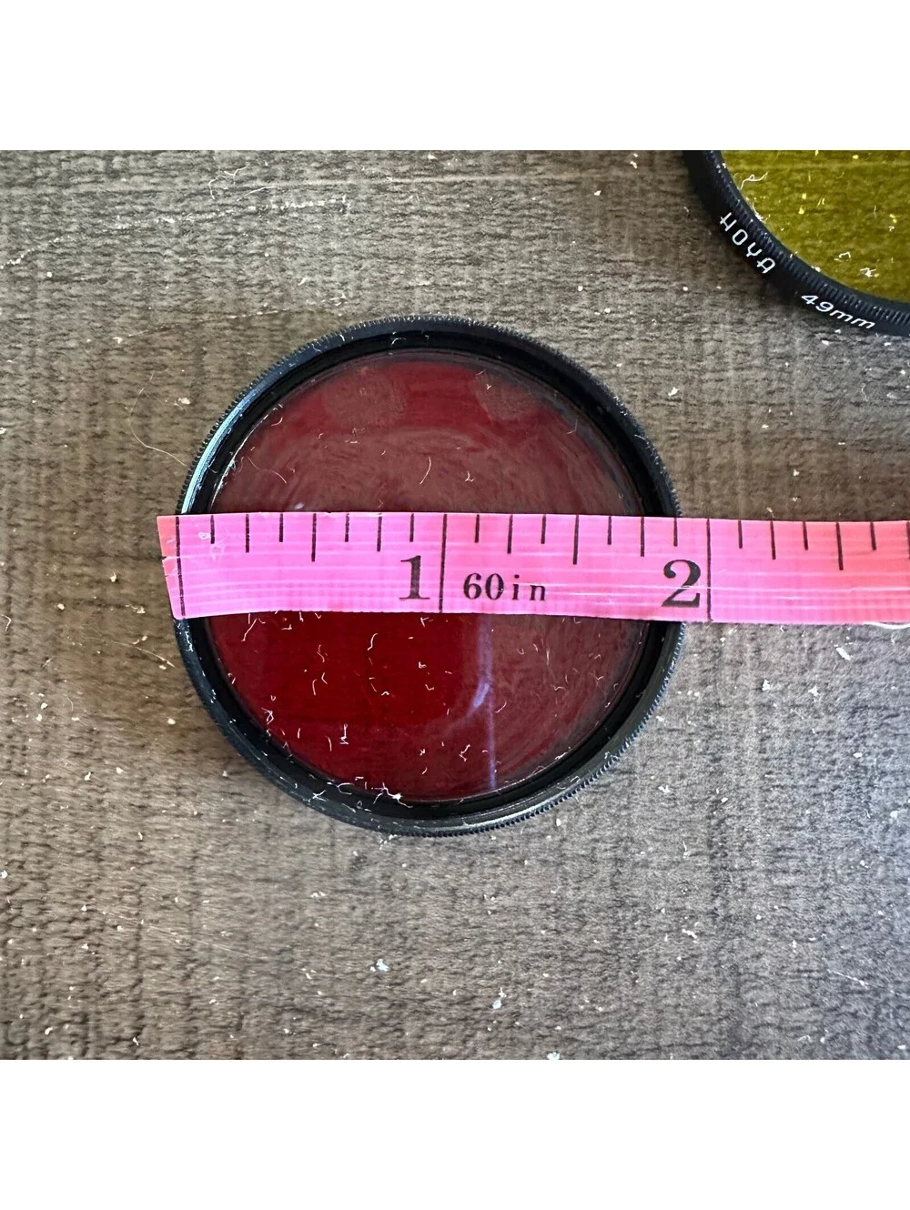 Vintage 49mm Camera Filter Lot Hoya Y(K2) Yellow Promaster R2 Red Japan Case